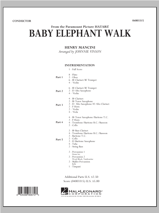 Baby Elephant Walk - klik hier