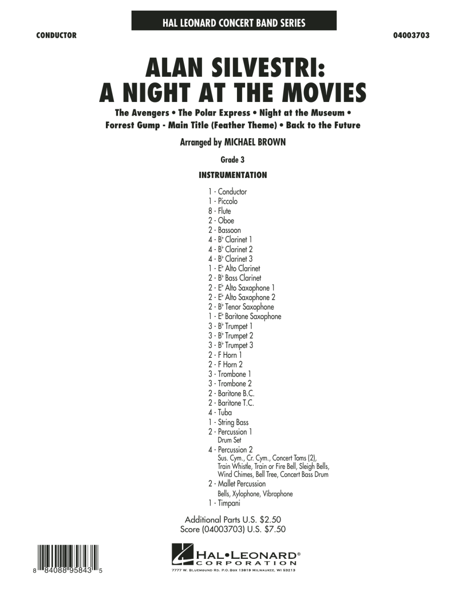 Alan Silvestri: A Night at the Movies - klik hier