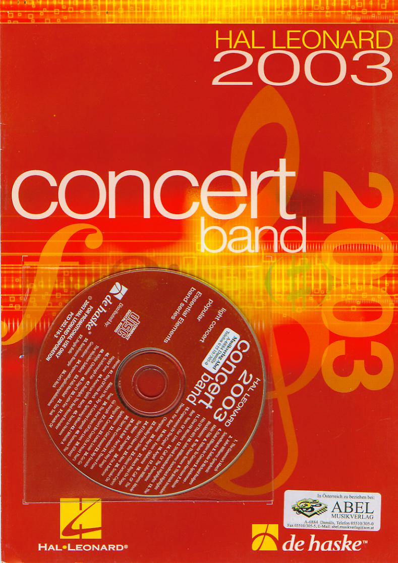 Hal Leonard 2003 Concert Band - klik hier Hal Leonard 2003 Concert Band - klik hier
