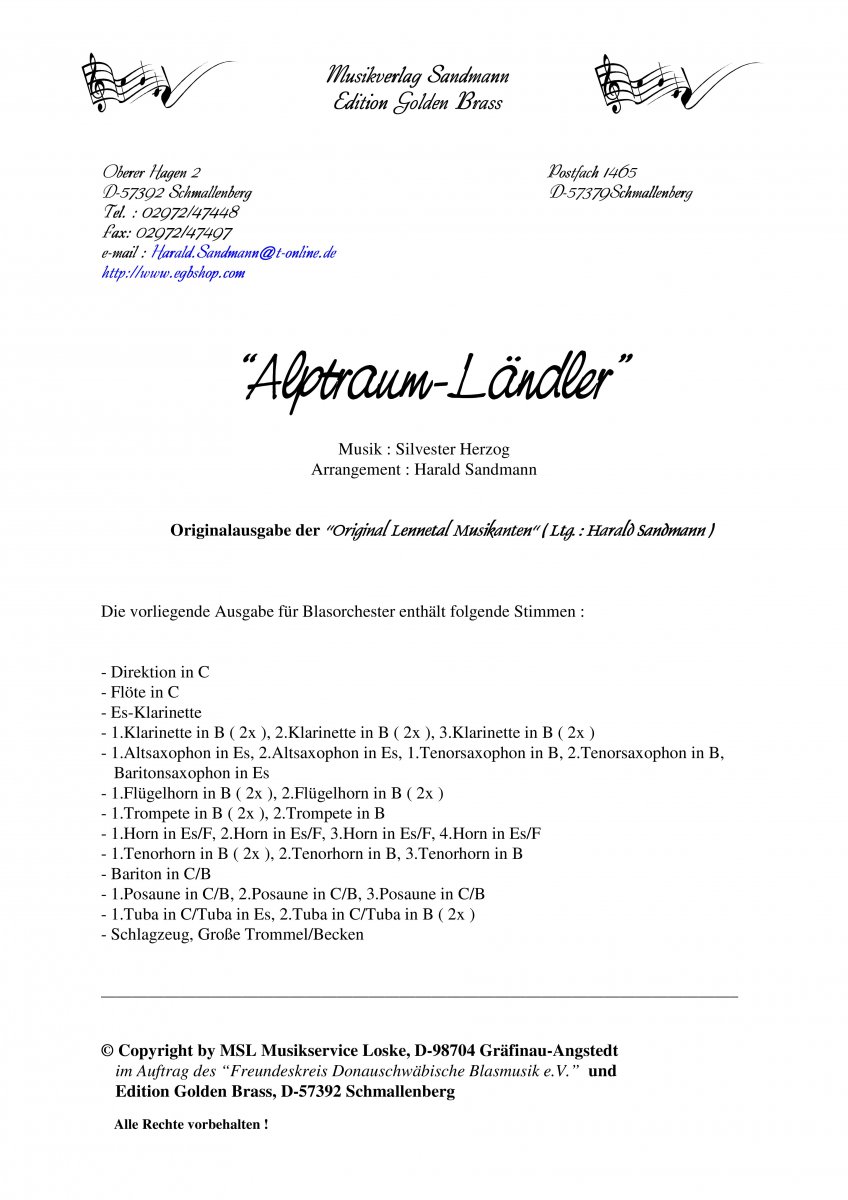 Alptraum-Ländler - klik hier Alptraum-Ländler - klik hier