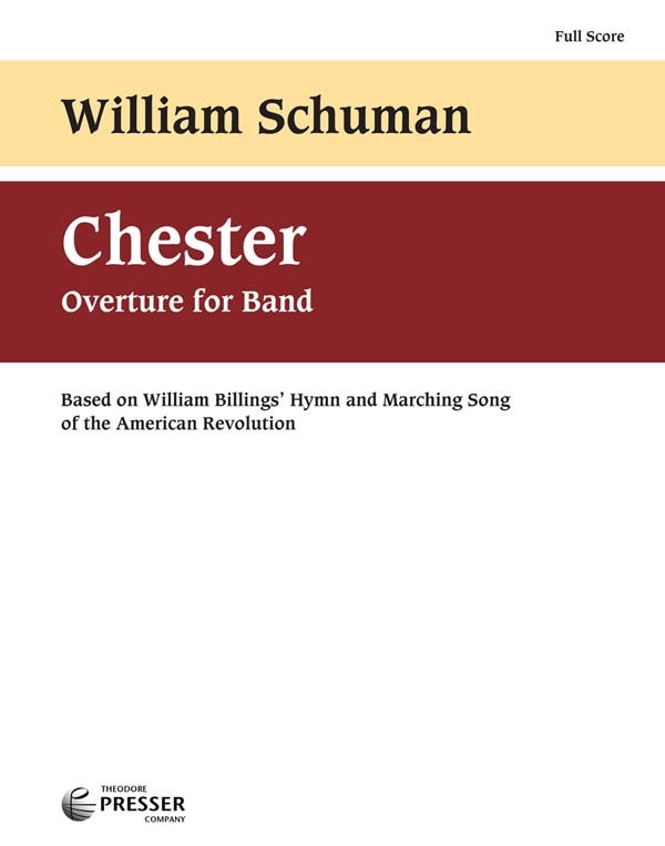Chester Overture (New England Triptych Mvt.3) - klik hier