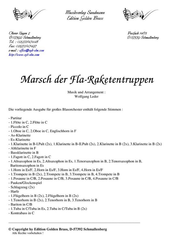 Marsch der Fla-Raketentruppen - klik hier