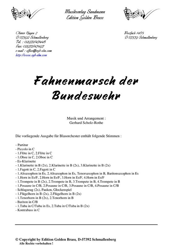 Fahnenmarsch der Bundeswehr - klik hier
