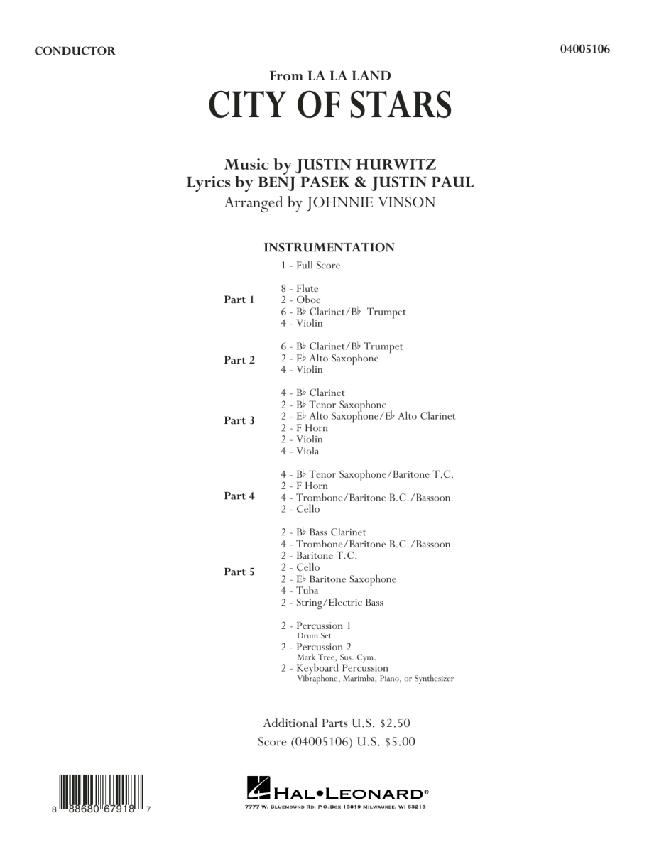 City of Stars (from 'La La Land') - klik hier