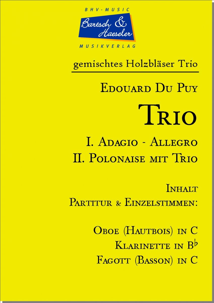 Trio I. Adagio - Allegro II. Polonaise mit Trio - klik hier Trio I. Adagio - Allegro II. Polonaise mit Trio - klik hier