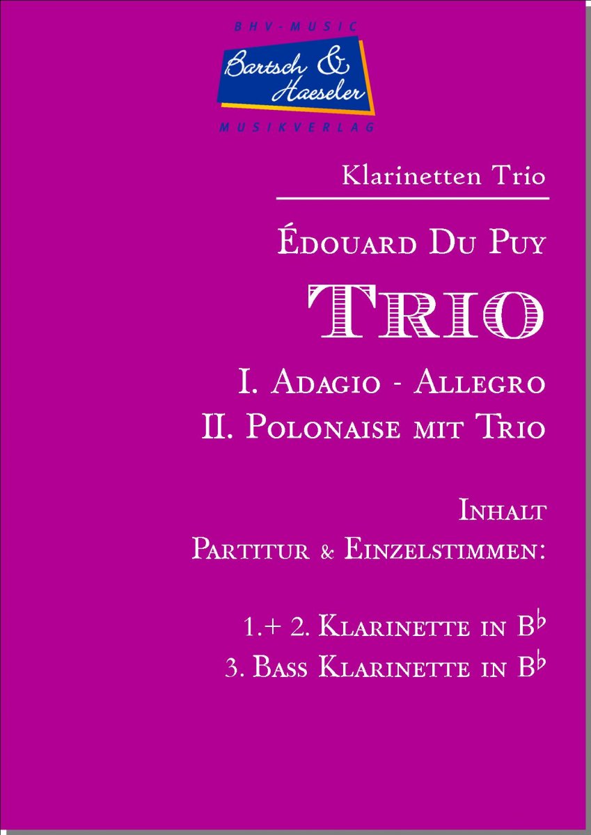 Trio I. Adagio - Allegro II. Polonaise mit Trio - klik hier Trio I. Adagio - Allegro II. Polonaise mit Trio - klik hier