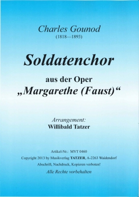 Soldatenchor (aus der Oper 'Faust') - klik hier