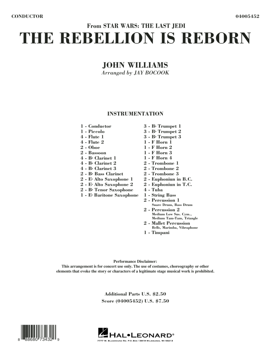 Rebellion Is Reborn, The (from 'Star Wars: The Last Jedi') - klik hier