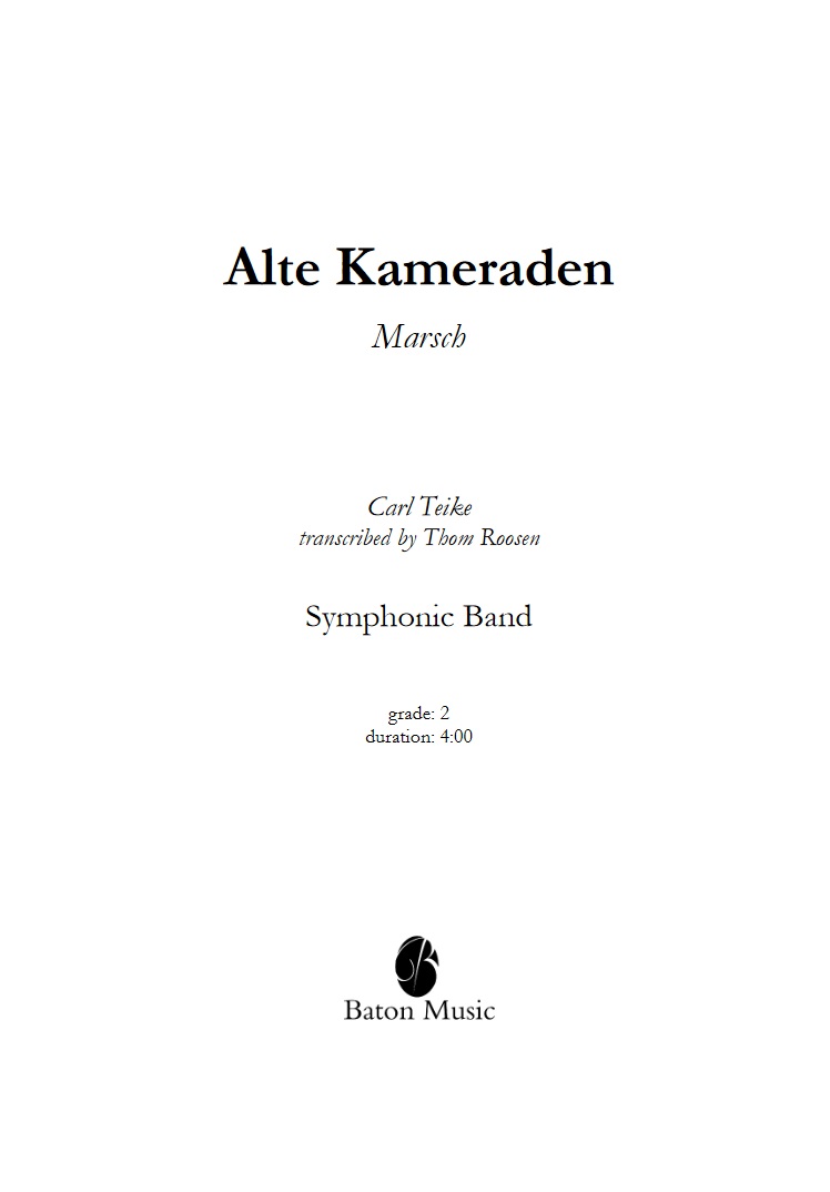 Alte Kameraden (Old Comrades) - klik hier
