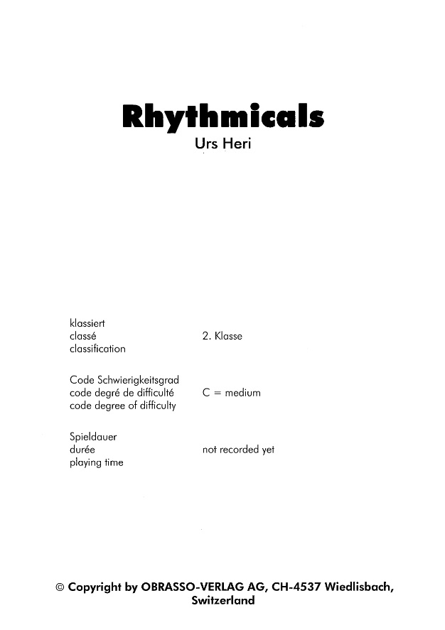 Rhythmicals - klik hier