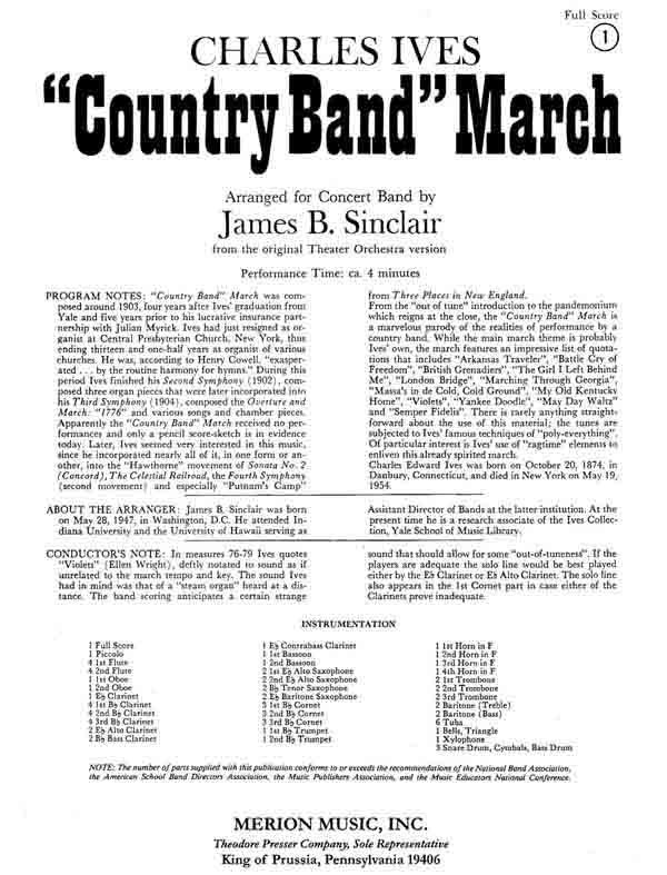 Country Band March - klik hier