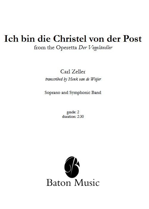 Ich bin die Christel von der Post (from the Operetta 'Der Vogelhndler') - klik hier