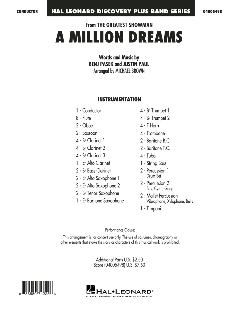 A Million Dreams (from 'The Greatest Showman') - klik hier