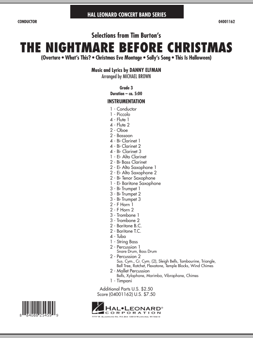 Selections from 'The Nightmare Before Christmas' - klik hier