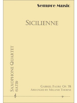 Sicilienne for saxophone quartet - klik hier