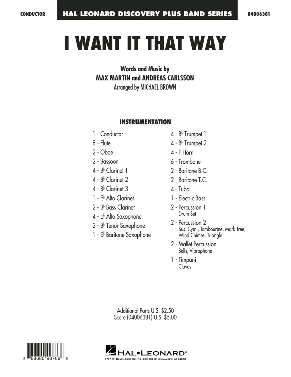 I Want It That Way - klik hier