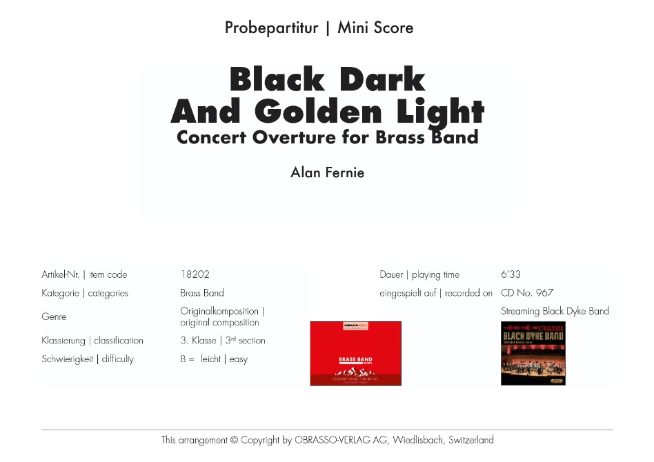 Black Dark and Golden Light - klik hier
