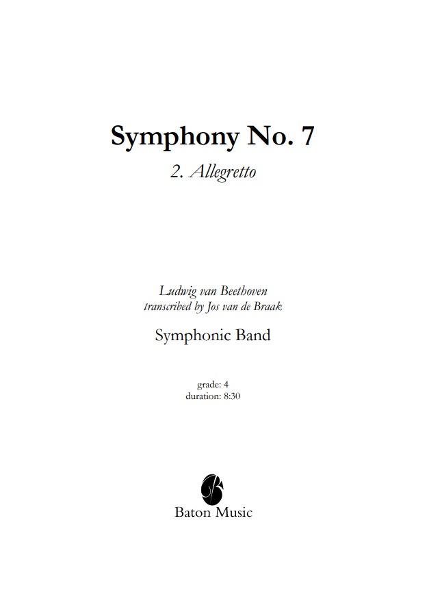 Symphony #7 - 2. Allegreto - klik hier