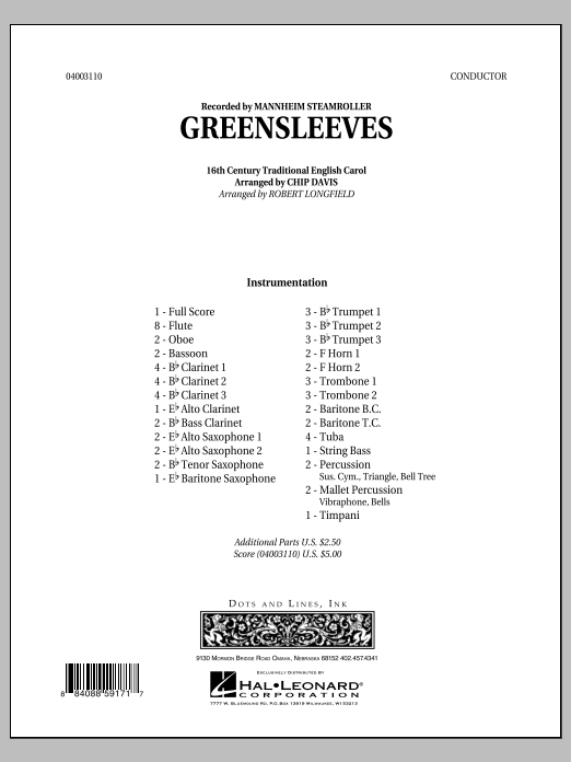 Greensleeves - klik hier