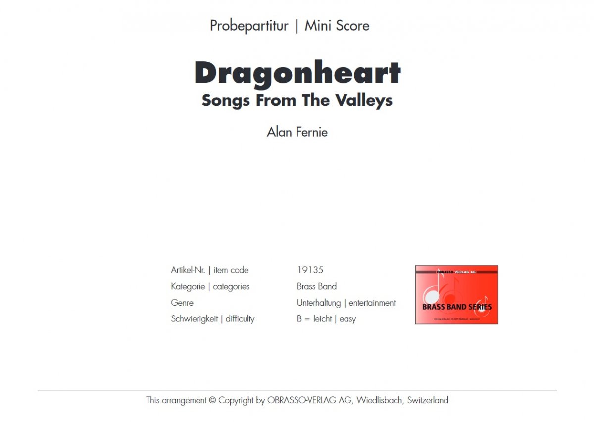 Dragonheart (Songs fom the Valleys) - klik hier