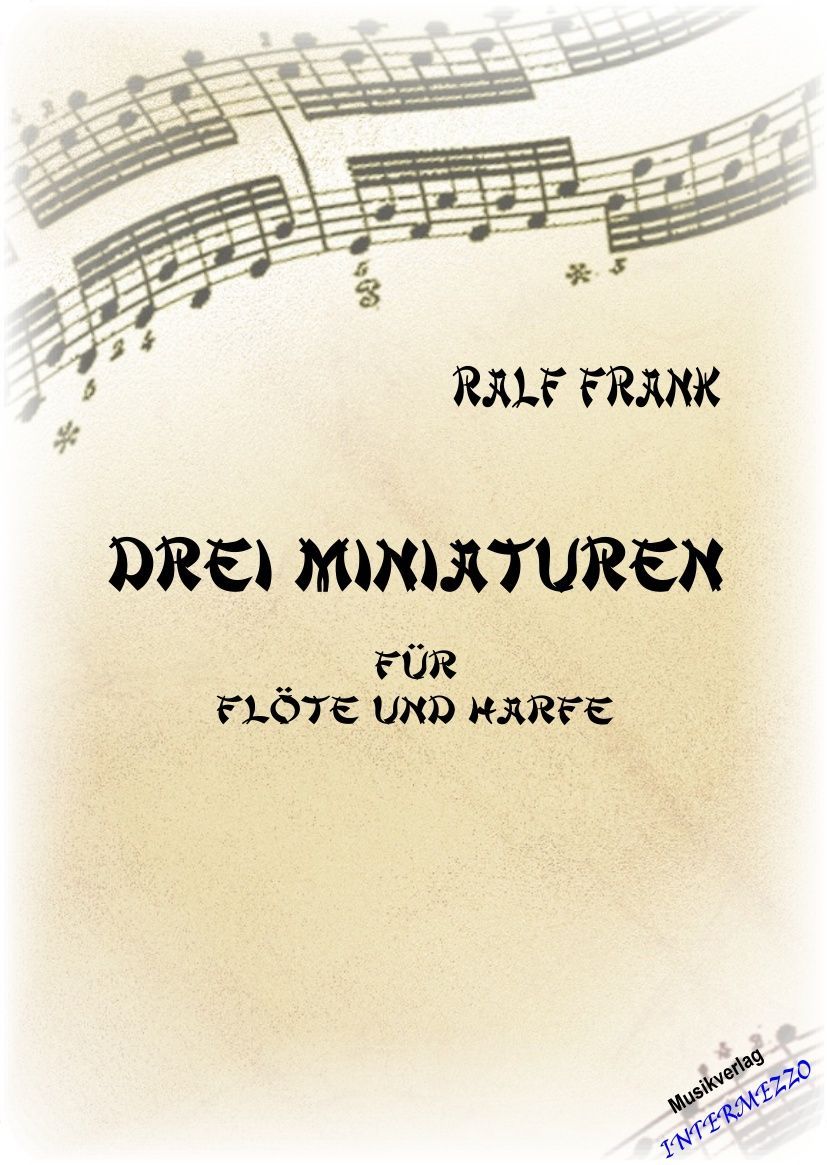 3 Miniaturen für Flöte und Harfe (Drei) - klik voor groter beeld