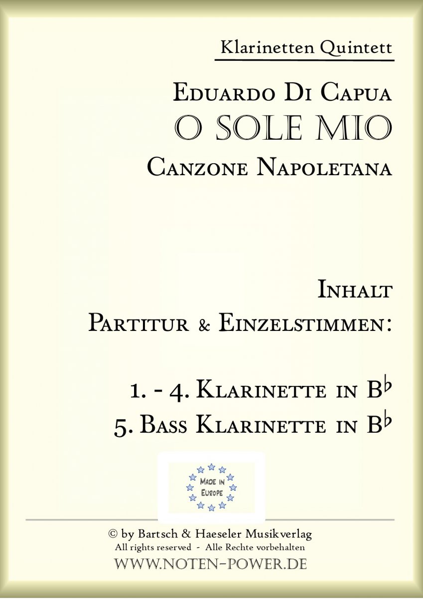O Sole Mio - klik hier O Sole Mio - klik hier