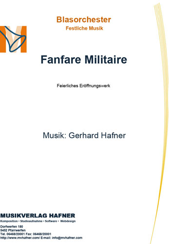Fanfare Militaire (Festliche Eingangsmusik) - klik hier