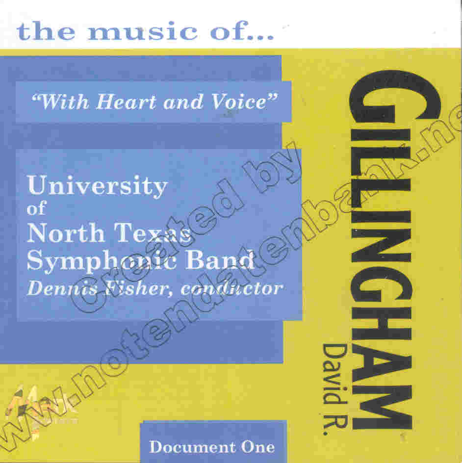 With Heart and Voice: the music of David R. Gillingham - klik hier