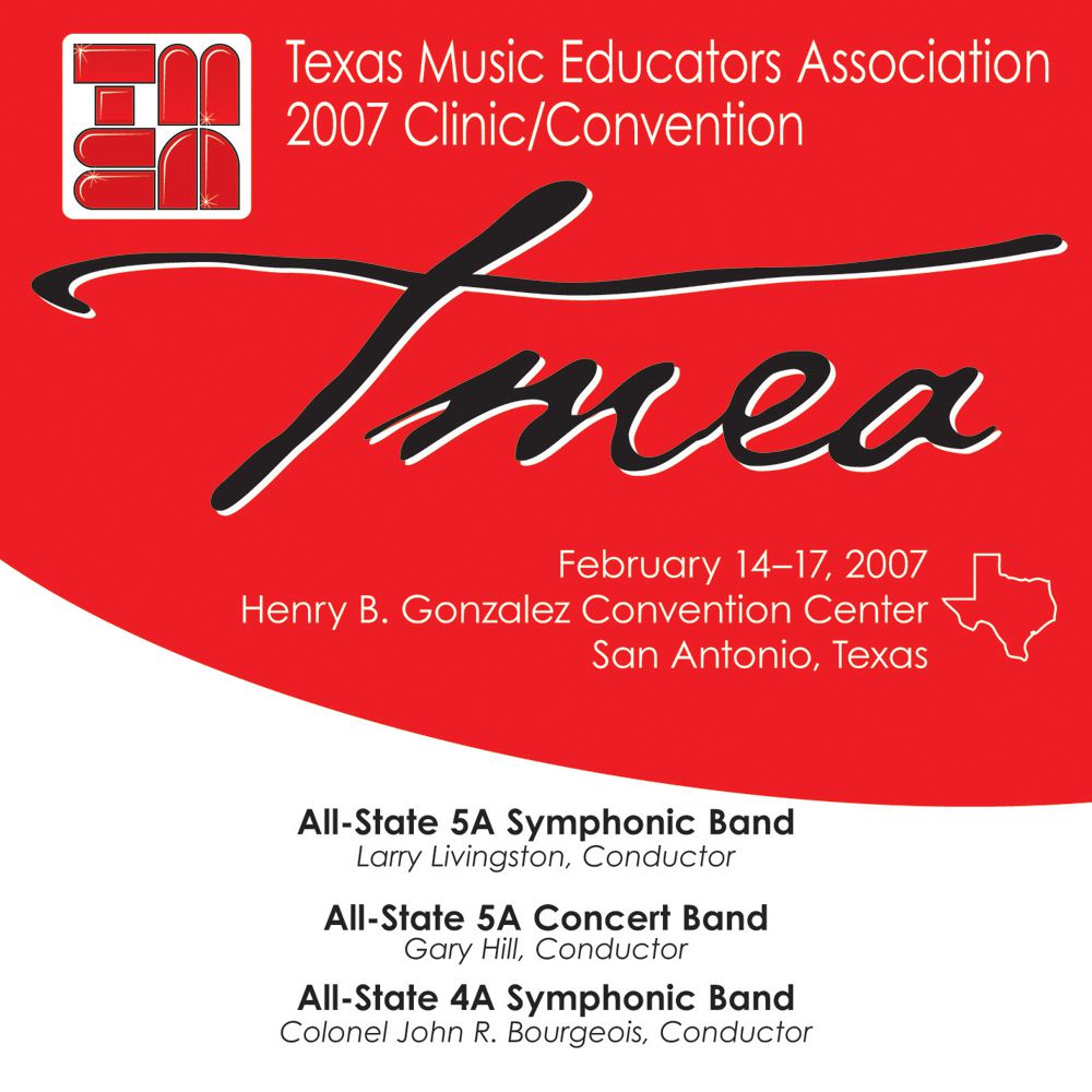 2007 Texas Music Educators Association: All-State 5A Symphonic Band, All-State 5A Concert Band; All-State 4A Symphonic B - klik hier