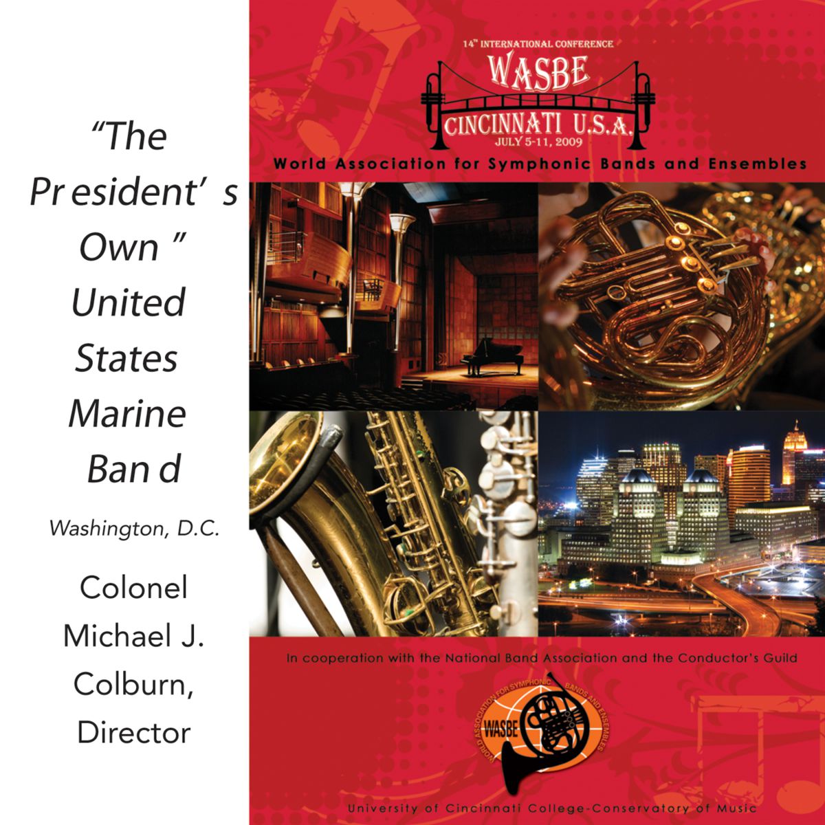 2009 WASBE Cincinnati, USA: "The Presidents Own" United States Marine Band - klik hier