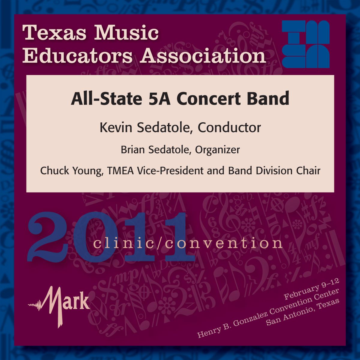 2011 Texas Music Educators Association: All-State 5A Concert Band - klik hier