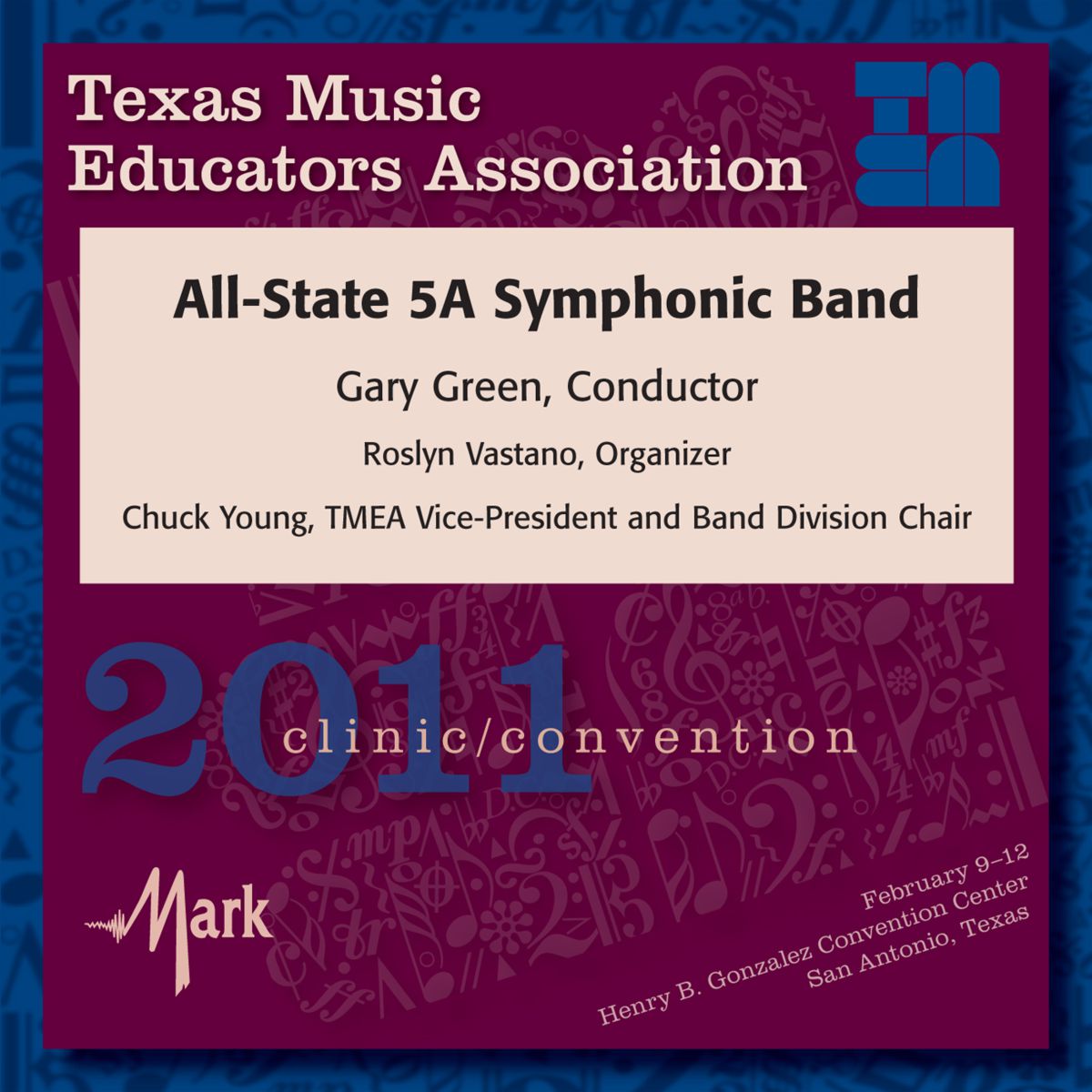 2011 Texas Music Educators Association: All-State 5A Symphonic Band - klik hier