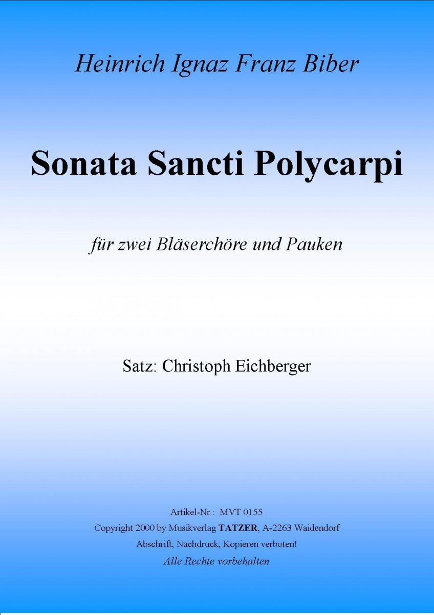 Sonata Sancti Polycarpi - klik hier Sonata Sancti Polycarpi - klik hier