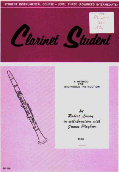 Clarinet Student #3 - klik hier Clarinet Student #3 - klik hier