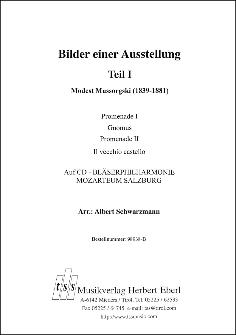 Bilder einer Ausstellung #1 - klik hier Bilder einer Ausstellung #1 - klik hier