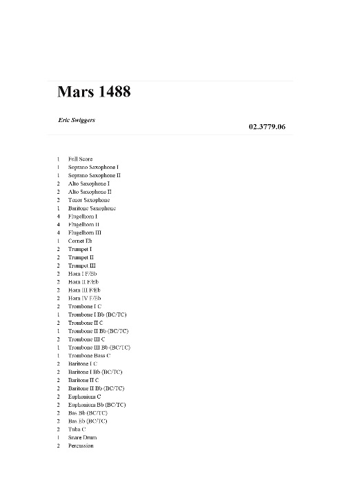 Mars 1488 - klik hier