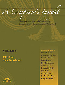 A Composer's Insight #2: Thoughts, Analysis and Commentary on Contemporary Masterpieces for Wind Band - klik hier