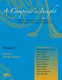 A Composer's Insight #3: Thoughts, Analysis and Commentary on Contemporary Masterpieces for Wind Band - klik hier