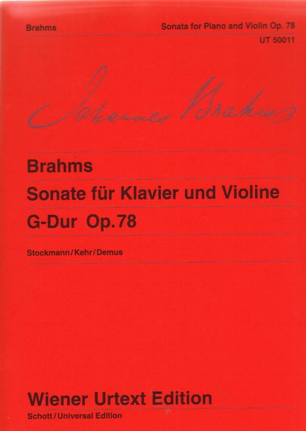 Sonate fr Klavier und Violine G-Dur (Sonata for Piano and Violin) Op. 78 - klik hier