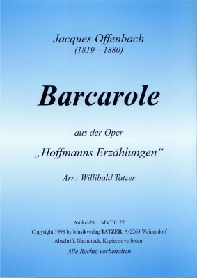 Barcarole (aus 'Hoffmanns Erzählungen') - klik voor groter beeld