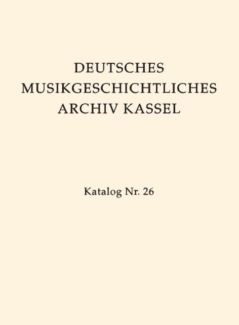 Deutsches Musikgeschichtliches Archiv Kassel - klik hier