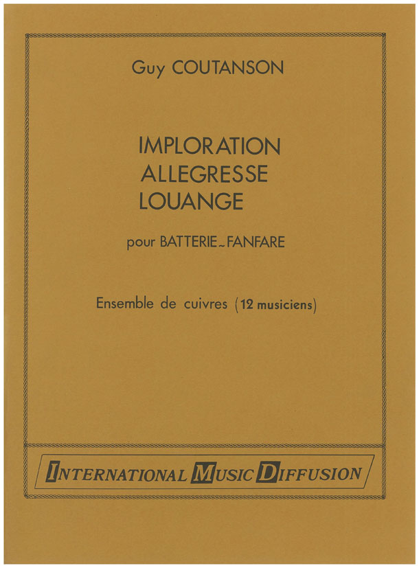 Imploration allegresse louange, conducteur et parties - klik hier