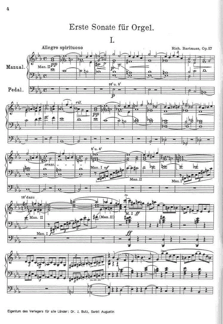 Sonate #1 Es-Dur Op.17 und Sonate #2 c-Moll Op.21 - Muzieknotatie-voorbeeld