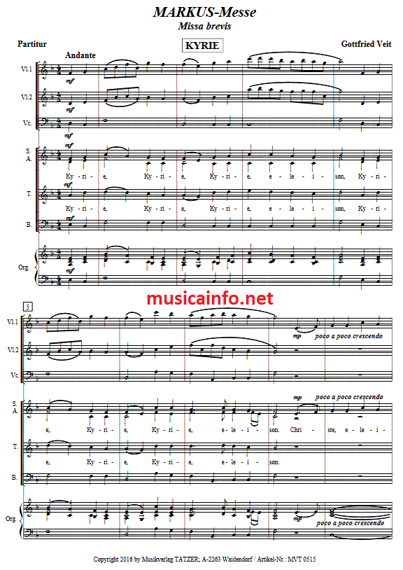 Markus Messe - Muzieknotatie-voorbeeld