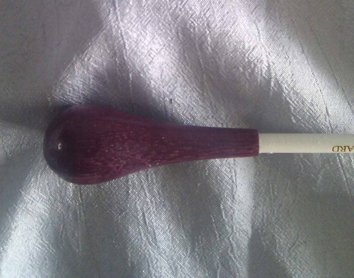 Dirigierstock Serie S, L�nge 14, Purpleheart, weiss - klik hier